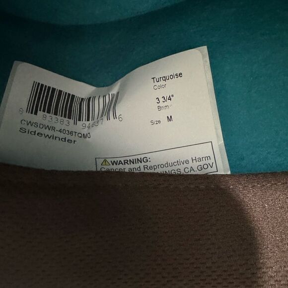 Charlie 1 Horse Turquoise White Sands Felt Hat size M - Picture 7 of 12